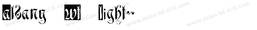 Albany WT Light字体转换